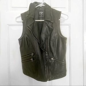 Faux Leather Vest
